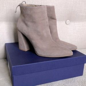 Stuart Weitzman Grandiose suede tie-back booties
